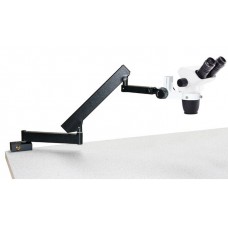 Microscopio binocular con mordaza de mesa
